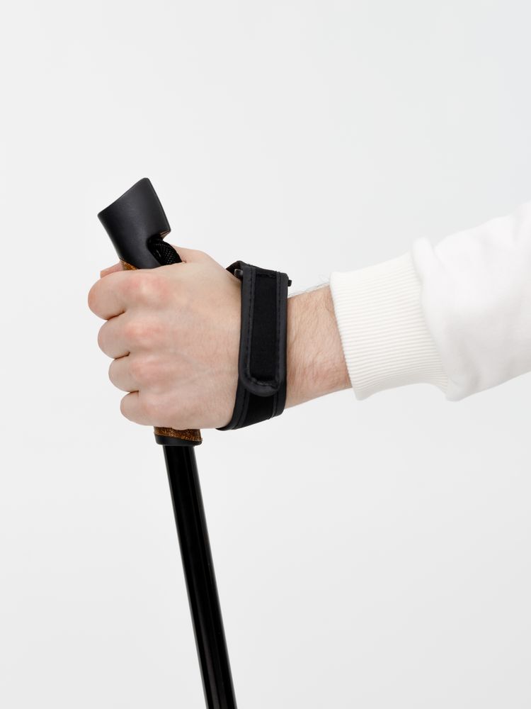 Палки для скандинавской ходьбы Trekk, черные — изображение 15