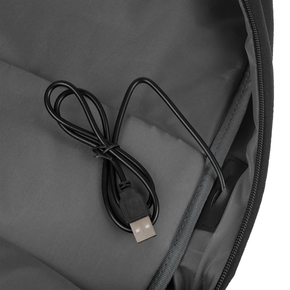 Рюкзак для ноутбука Conttori, черный меланж — изображение 13