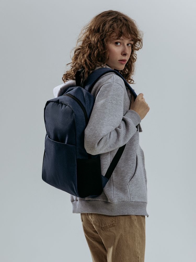 Рюкзак для ноутбука Conttori, синий меланж — изображение 15