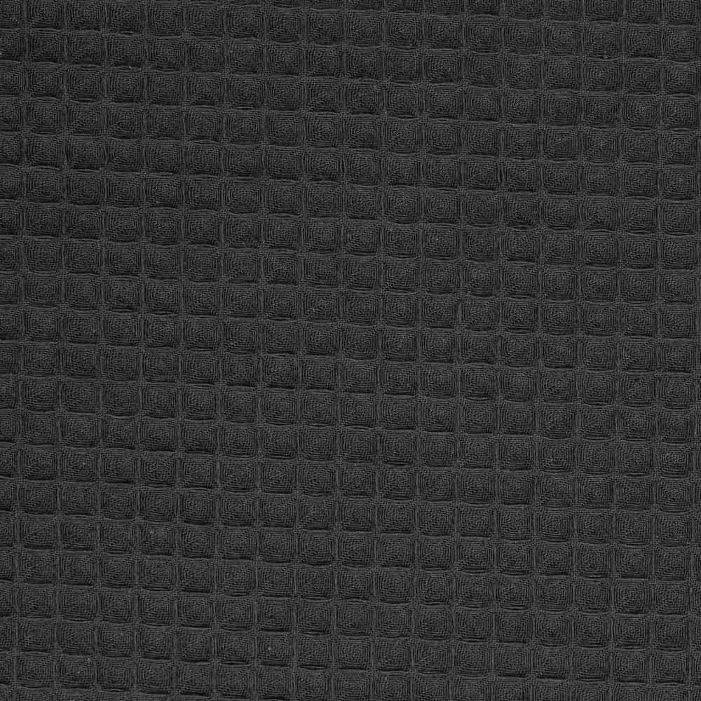 Халат вафельный Kimono, черный — изображение 7