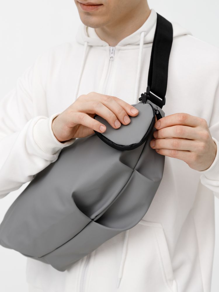 Сумка через плечо Altro, серая — изображение 11