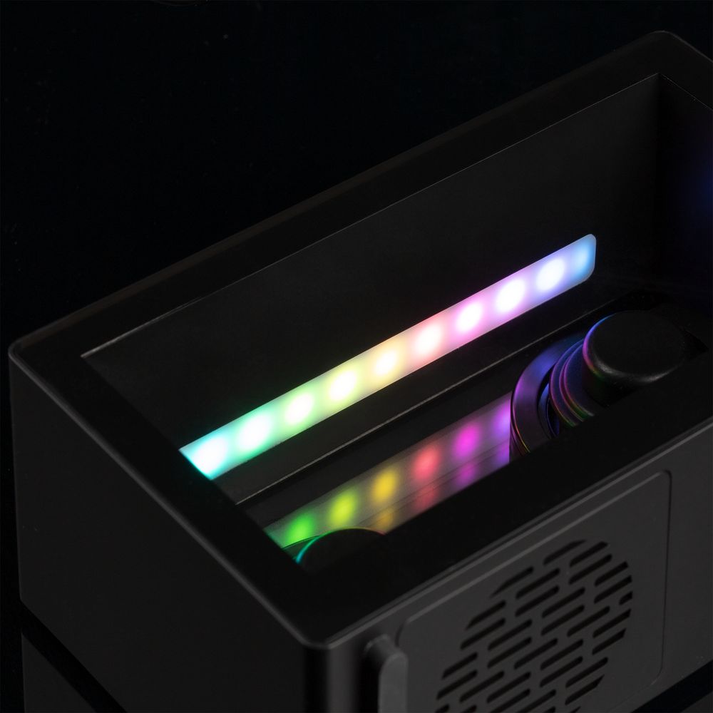 Bluetooth-колонка со светомузыкой Sensofonic, черная — изображение 10