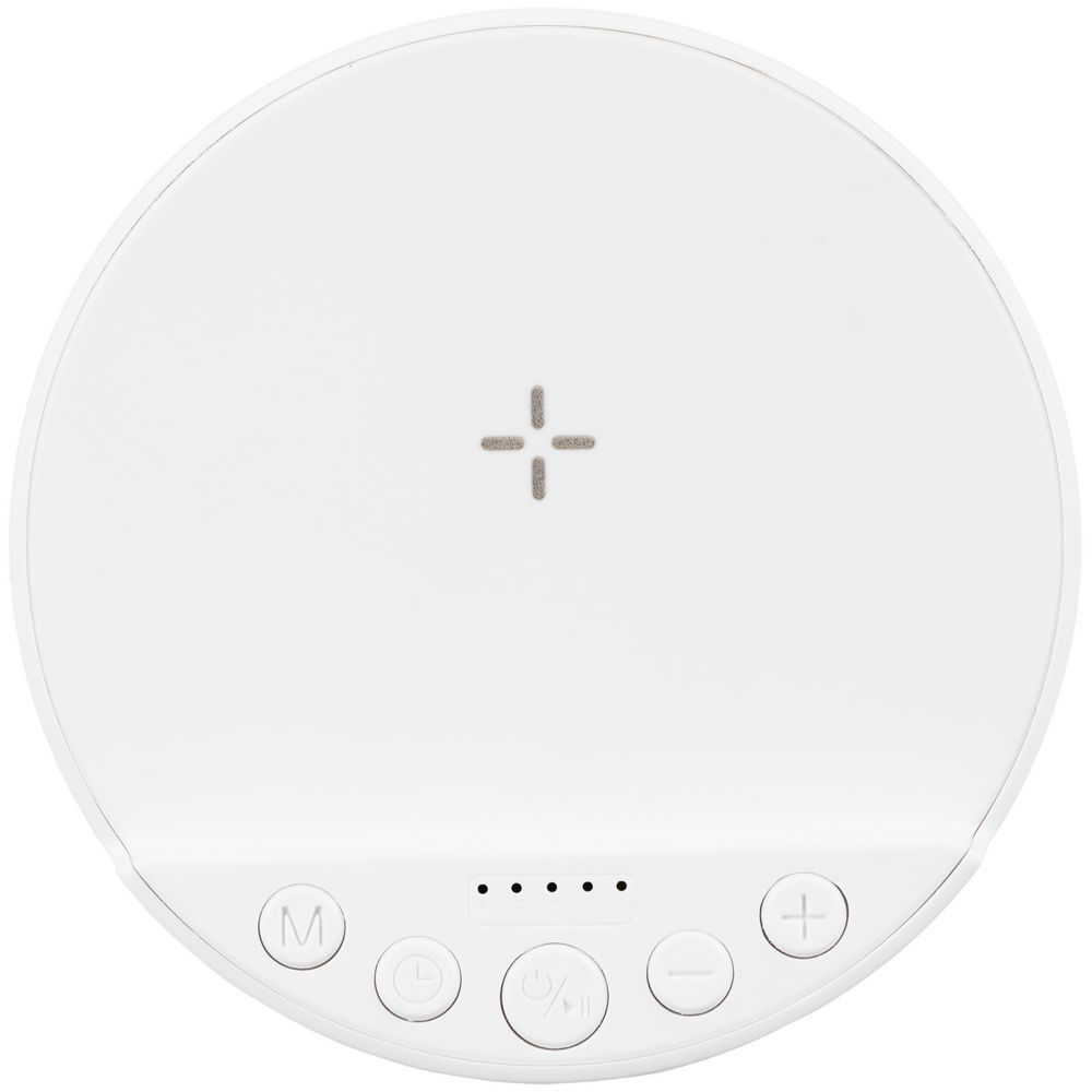 Bluetooth-колонка с беспроводной зарядкой relaxTime, белая — изображение 5