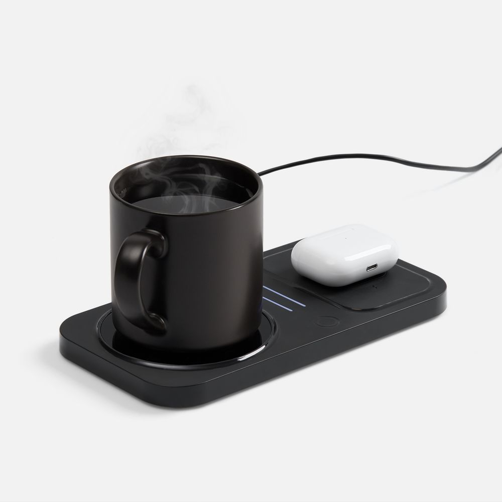 Беспроводное зарядное устройство с подогревом кружки Hot Task, черное — изображение 3
