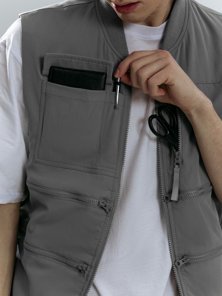 Жилет Hard Work, серый — изображение 9