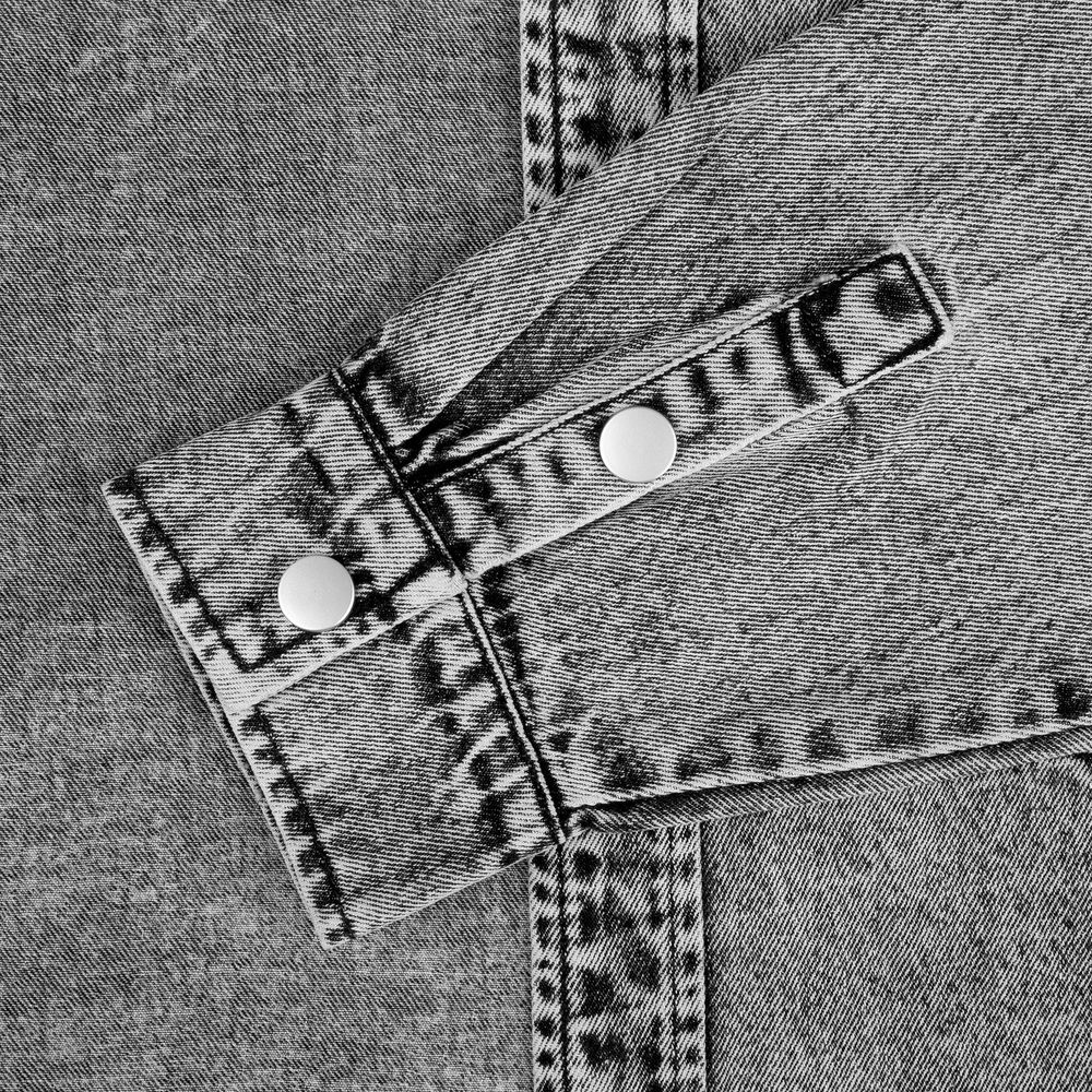 Куртка джинсовая O3, серая — изображение 9