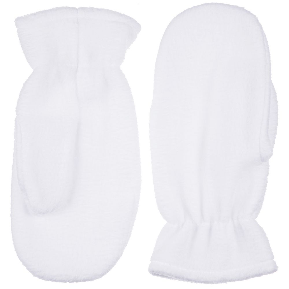 Варежки Fleecy, белые — изображение 3
