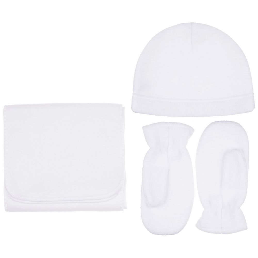 Варежки Fleecy, белые — изображение 5