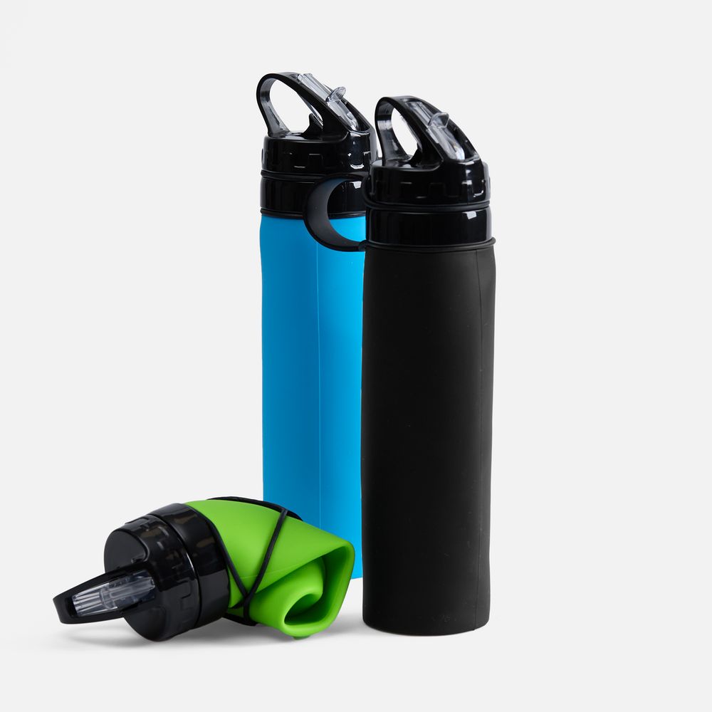 Складная бутылка для воды Langfossen, зеленое яблоко — изображение 9