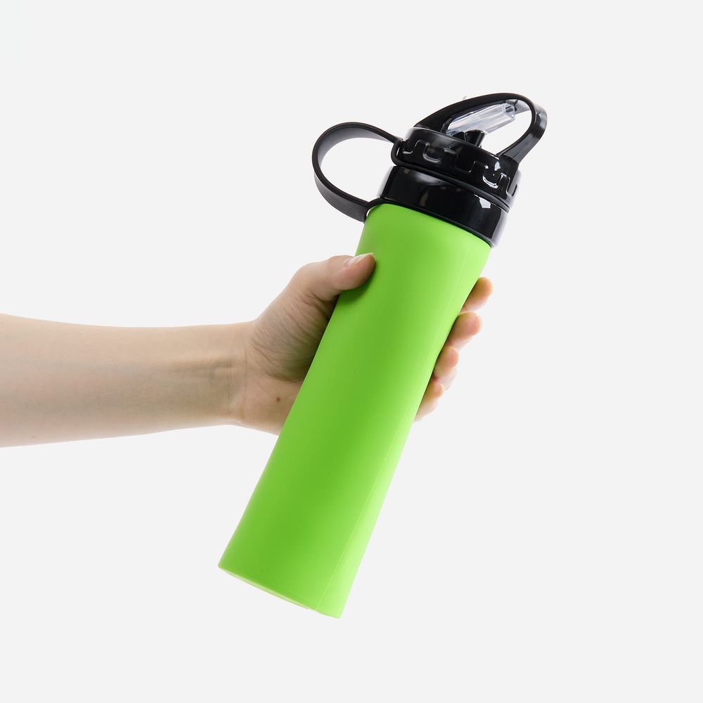 Складная бутылка для воды Langfossen, зеленое яблоко — изображение 7