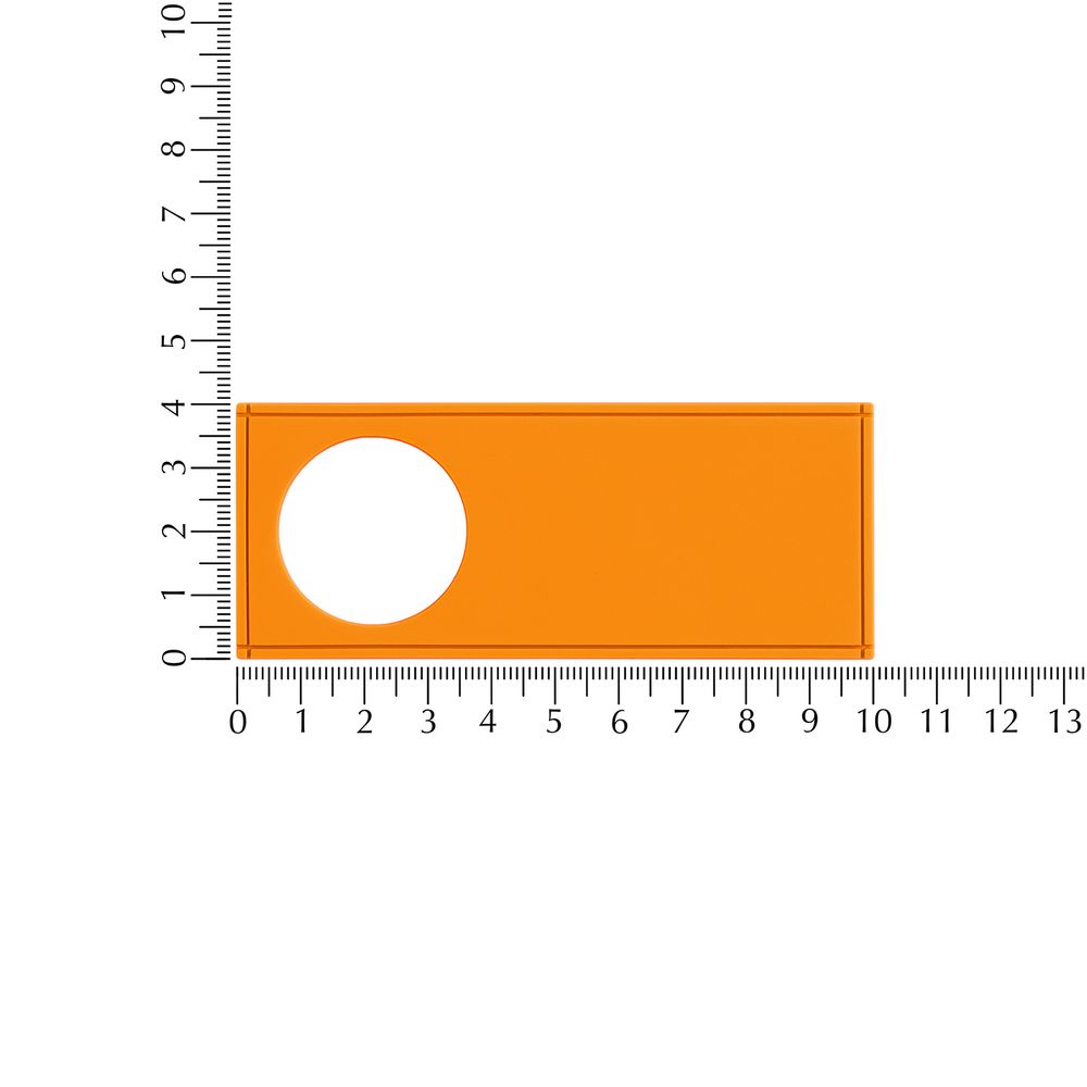 Лейбл из ПВХ с вырубкой «Круг», оранжевый неон — изображение 4