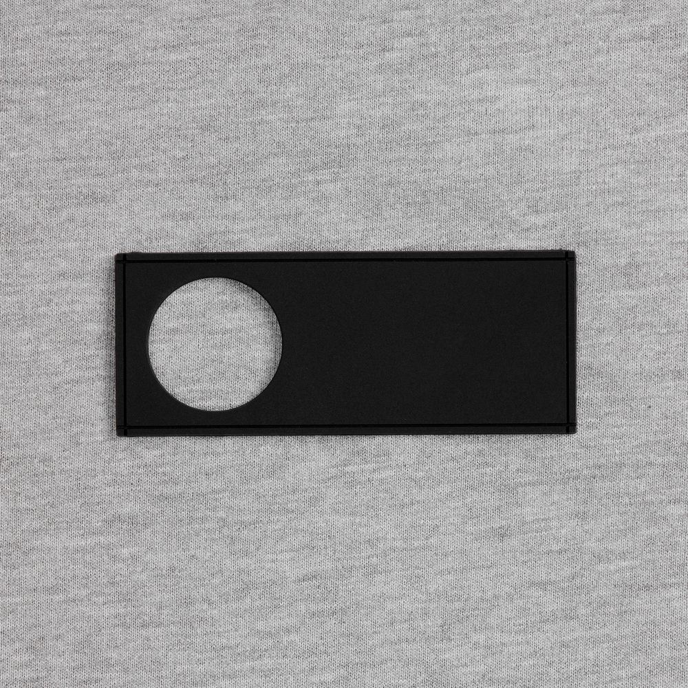 Лейбл из ПВХ с вырубкой «Круг», черный — изображение 3