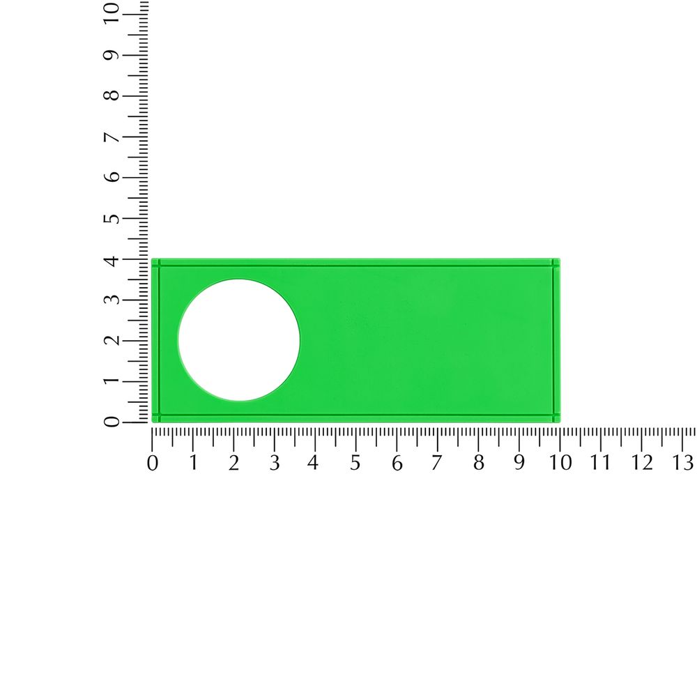 Лейбл из ПВХ с вырубкой «Круг», зеленый неон — изображение 4