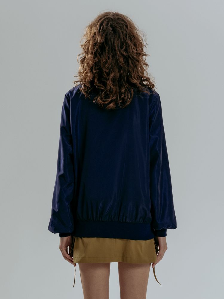 Бомбер Wigton, темно-синий — изображение 16