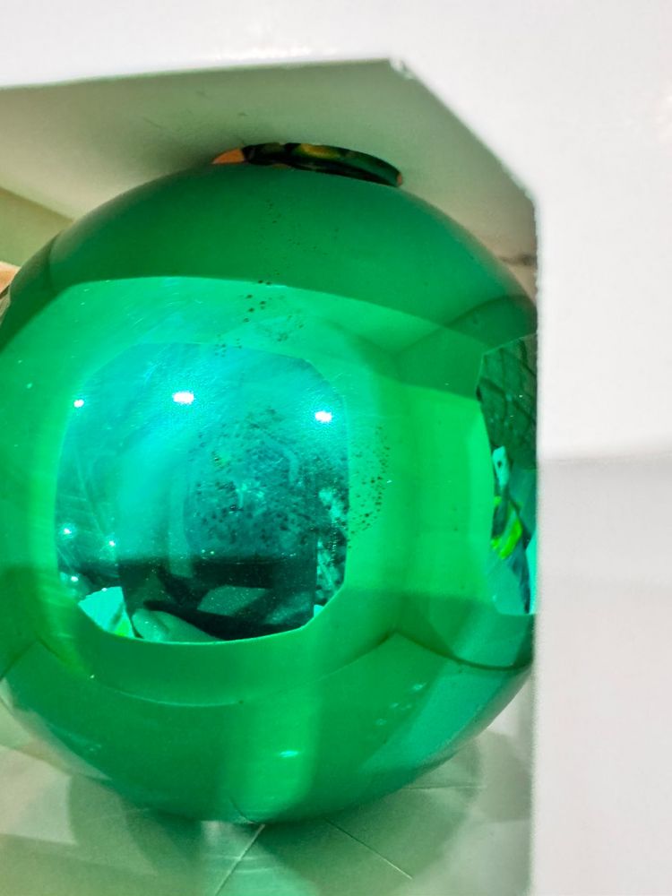 Оформительский шар Finery, 10 см, глянцевый зеленый — изображение 5