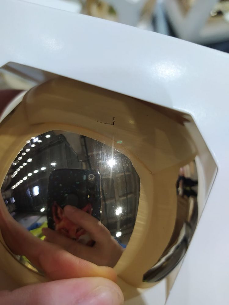 Оформительский шар Finery, 8 см, глянцевый золотистый — изображение 4