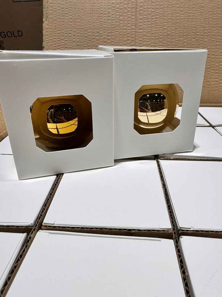 Оформительский шар Finery, 8 см, глянцевый золотистый — изображение 8