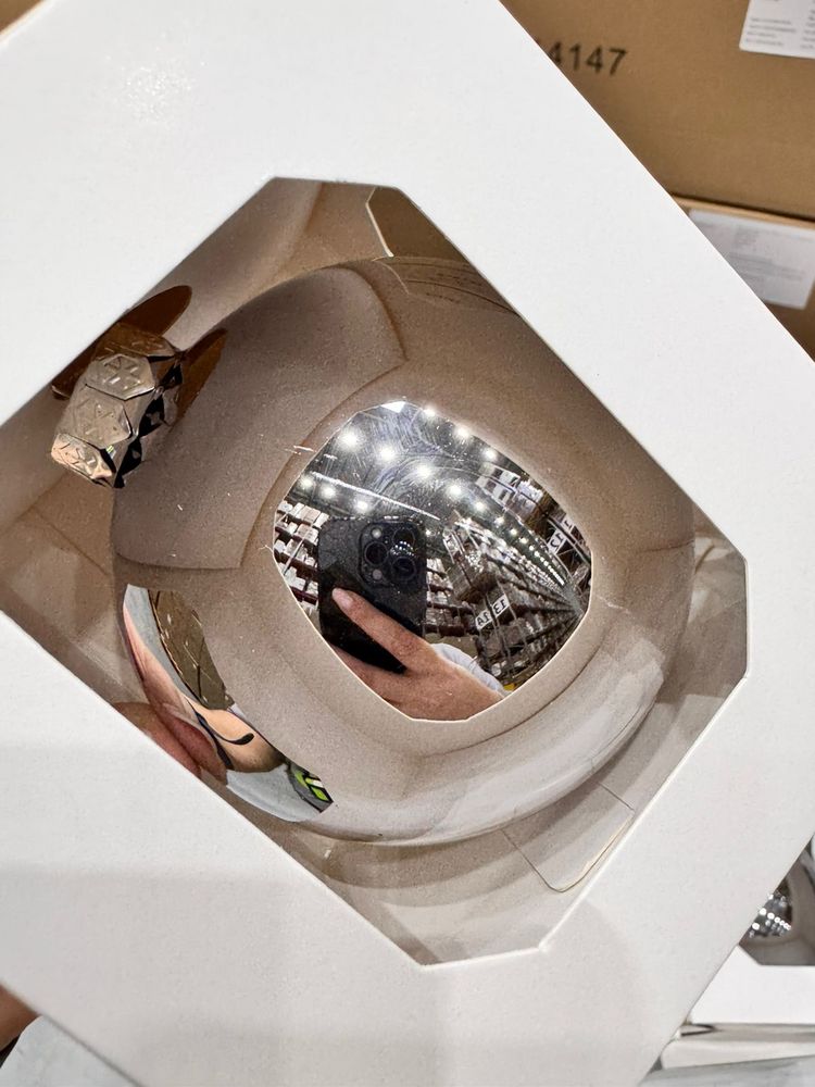 Оформительский шар Finery, 8 см, глянцевый серебристый — изображение 6