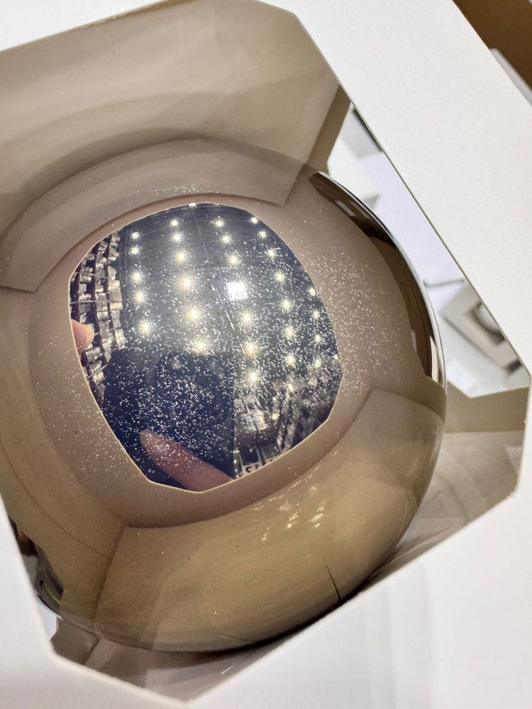 Оформительский шар Finery, 8 см, глянцевый серебристый — изображение 5