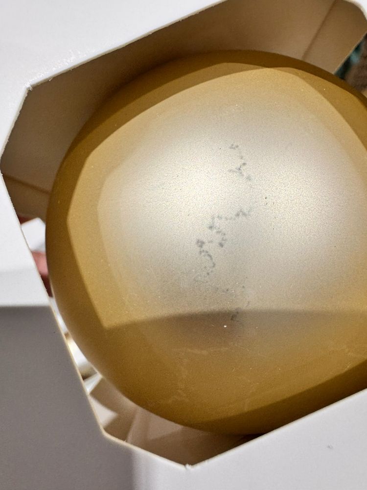 Оформительский шар Finery, 8 см, матовый золотистый — изображение 7