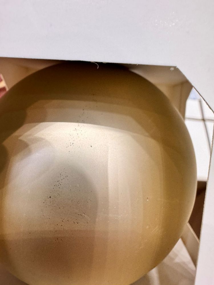 Оформительский шар Finery, 8 см, матовый золотистый — изображение 4