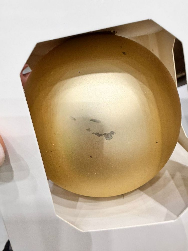 Оформительский шар Finery, 8 см, матовый золотистый — изображение 5