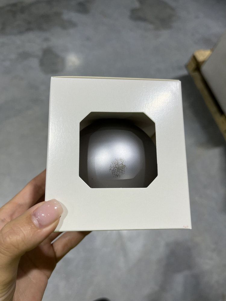 Оформительский шар Finery, 8 см, матовый серебристый — изображение 5