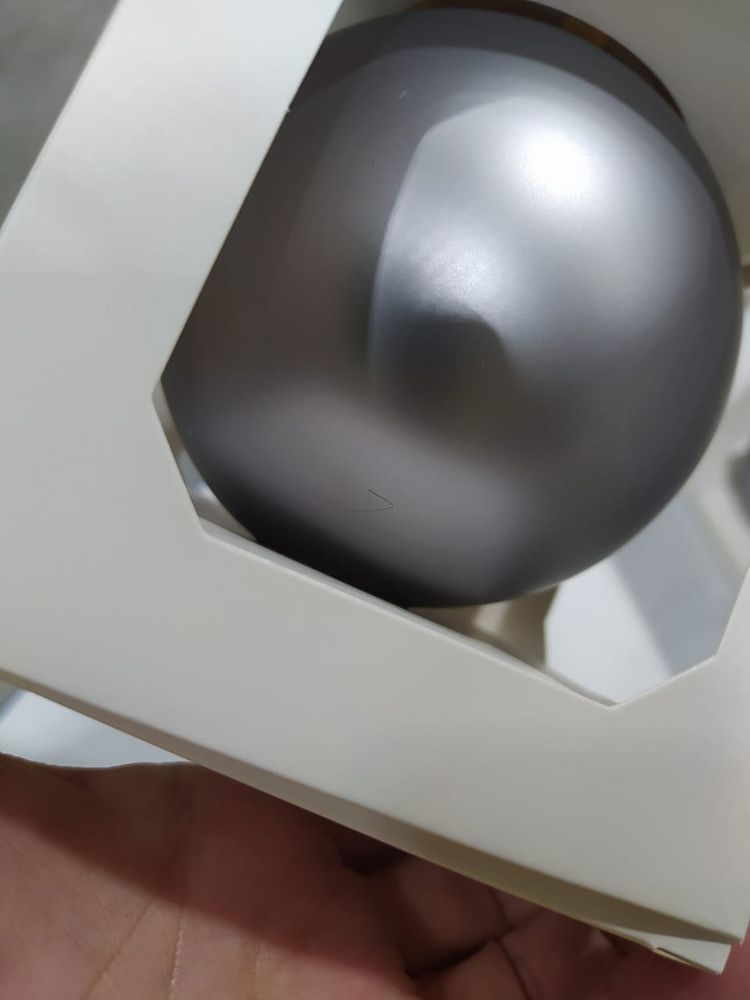 Оформительский шар Finery, 10 см, матовый серебристый — изображение 4