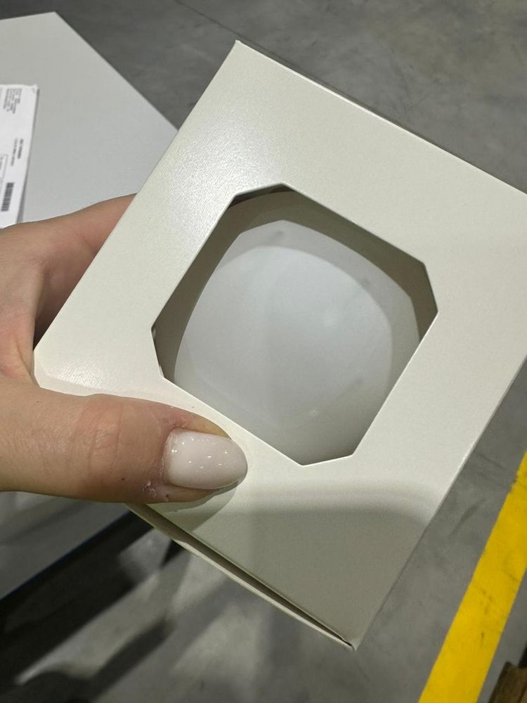 Оформительский шар Finery, 10 см, матовый белый — изображение 4