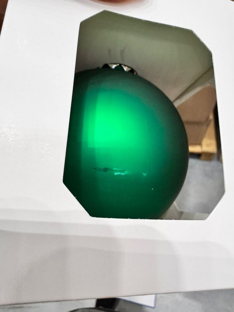 Оформительский шар Finery, 10 см, матовый зеленый — изображение 5