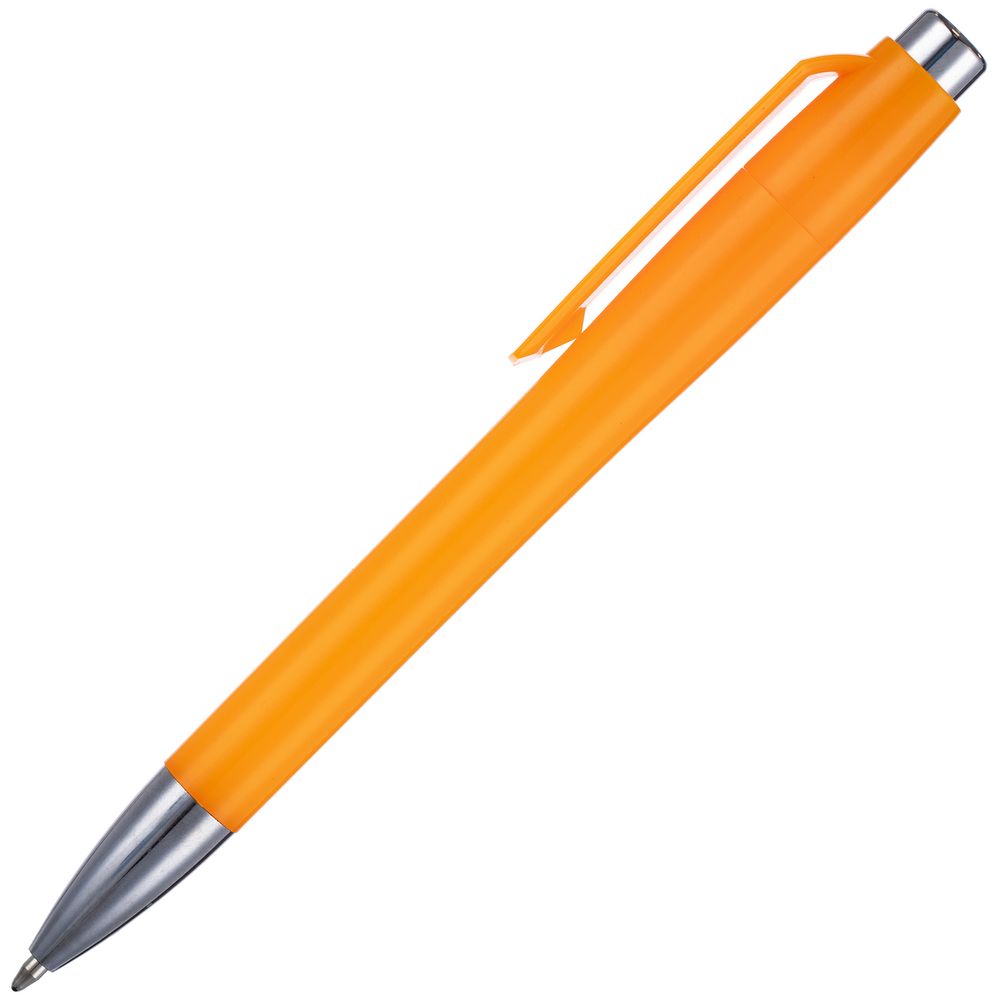 Ручка шариковая Klippa, оранжевая — изображение 4