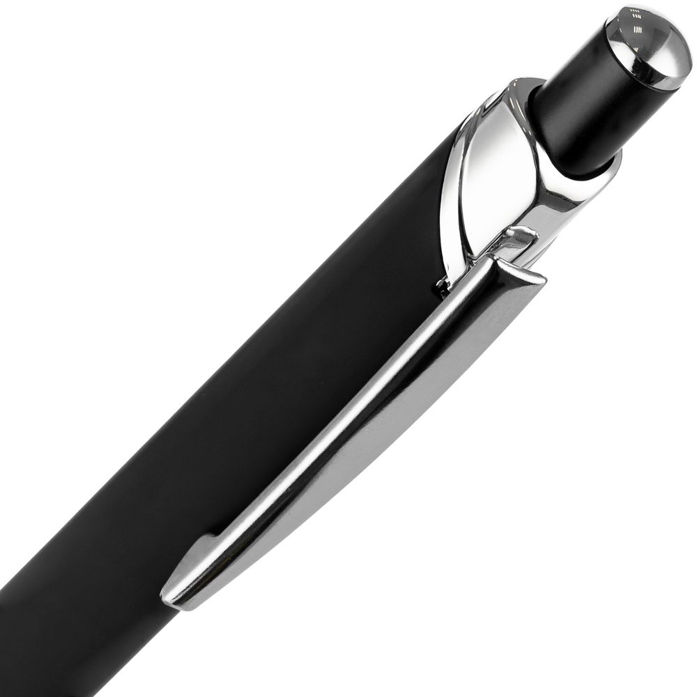 Ручка шариковая Chromos Soft Touch, черная — изображение 5