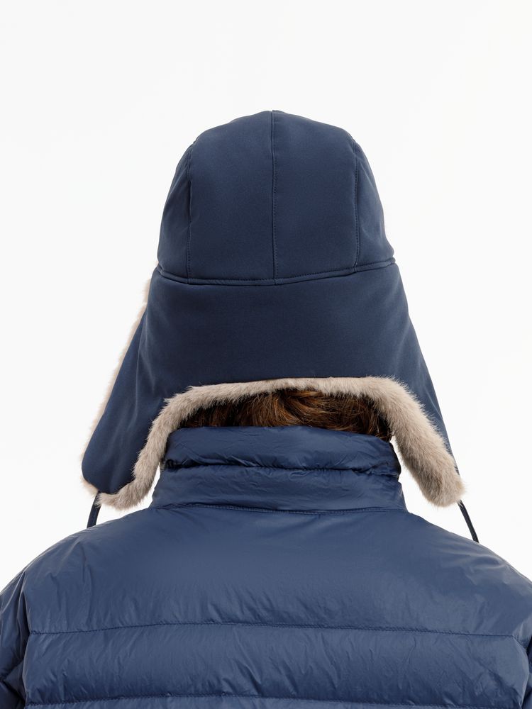 Шапка-ушанка Wasa, темно-синяя — изображение 17