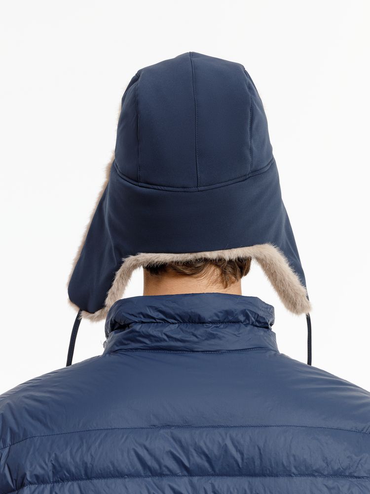 Шапка-ушанка Wasa, темно-синяя — изображение 9