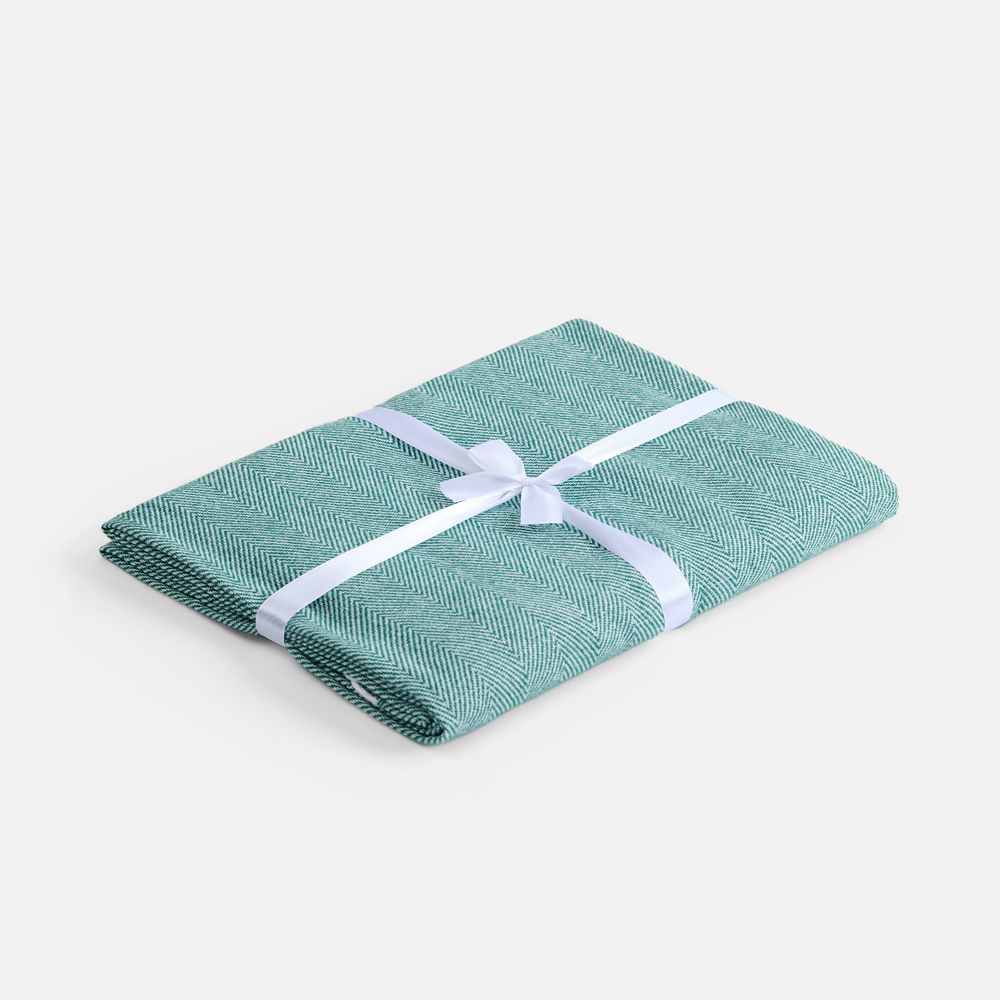 Плед «Гирвас», зеленый — изображение 7