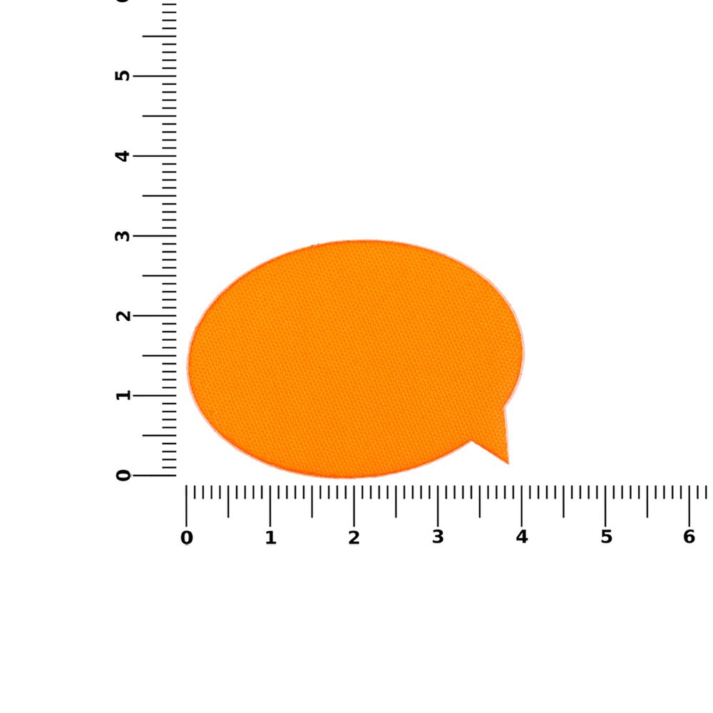 Наклейка тканевая Lunga Bubble, M, оранжевый неон — изображение 4