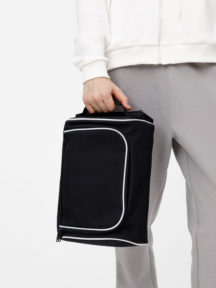 Сумка для обуви Equipex, черная с белым — изображение 8