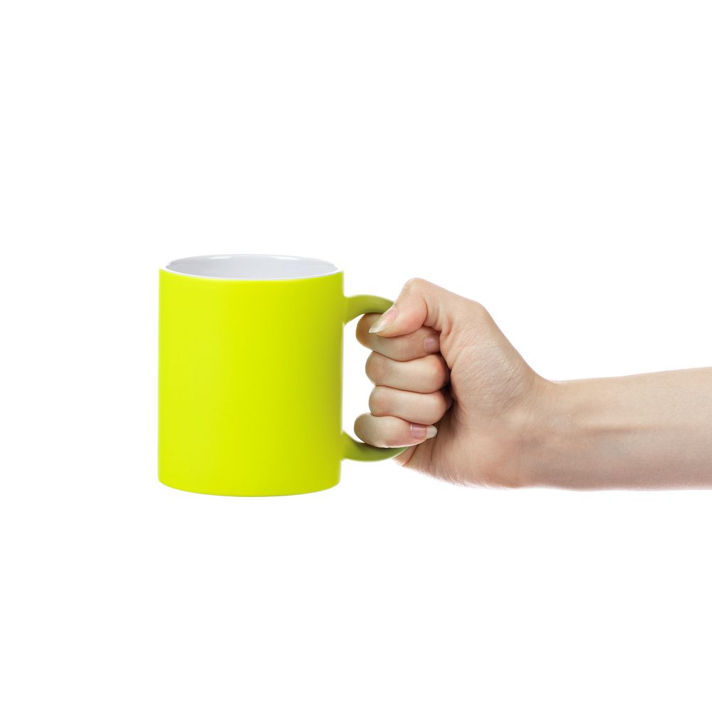 Кружка Colorido, желтый неон — изображение 4