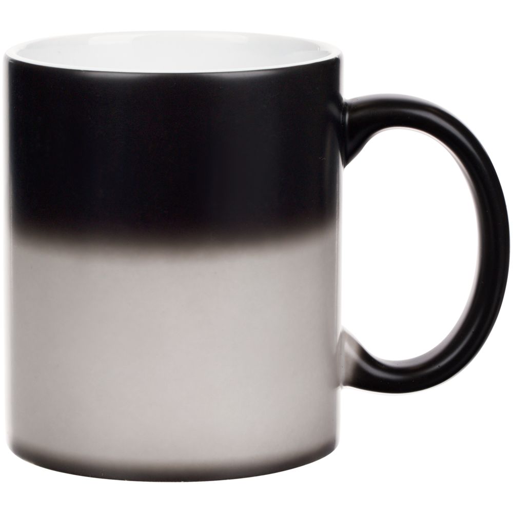 Кружка «Хамелеон», ver.3, матовая, черная — изображение 5