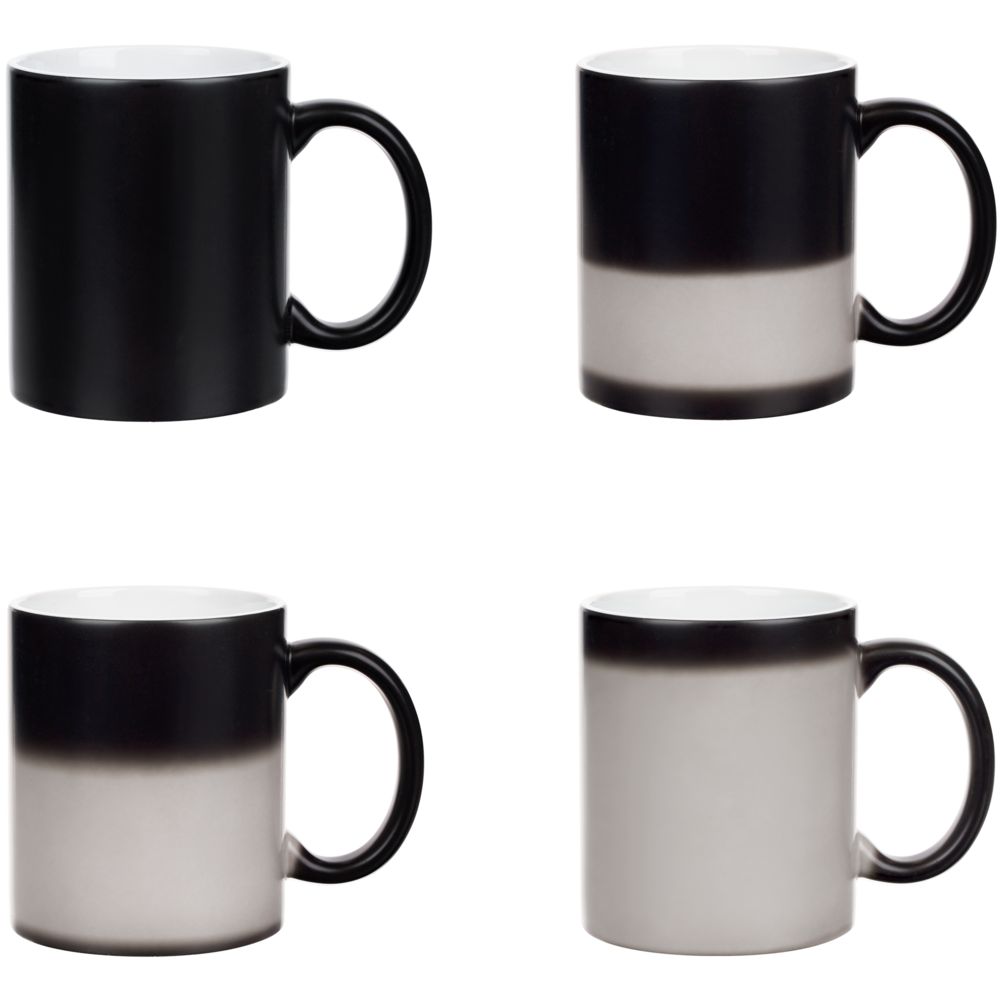 Кружка «Хамелеон», ver.3, матовая, черная — изображение 8