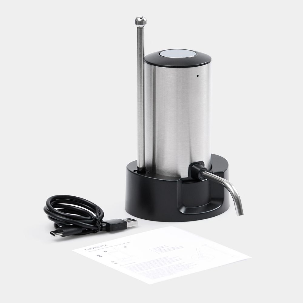 Электрический аэратор-дозатор для вина Tuoretta, серебристый — изображение 11