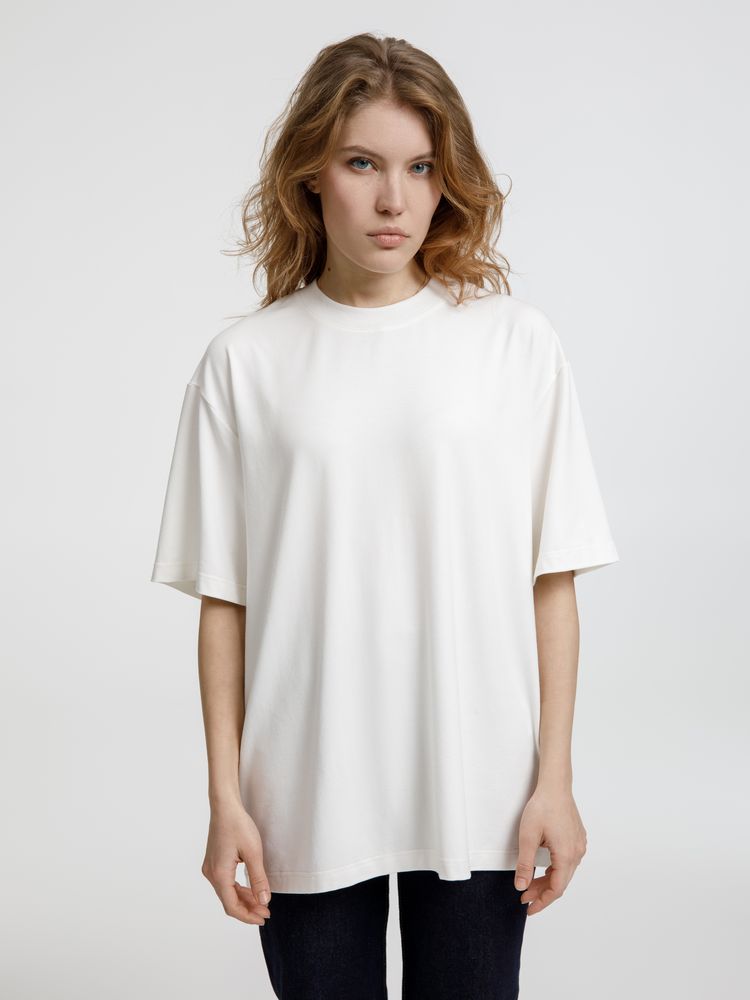 Футболка оверсайз унисекс Lavinia, белая — изображение 6