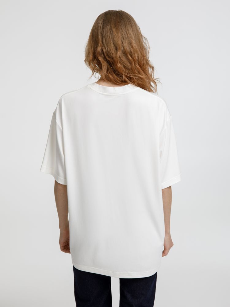 Футболка оверсайз унисекс Lavinia, белая — изображение 9