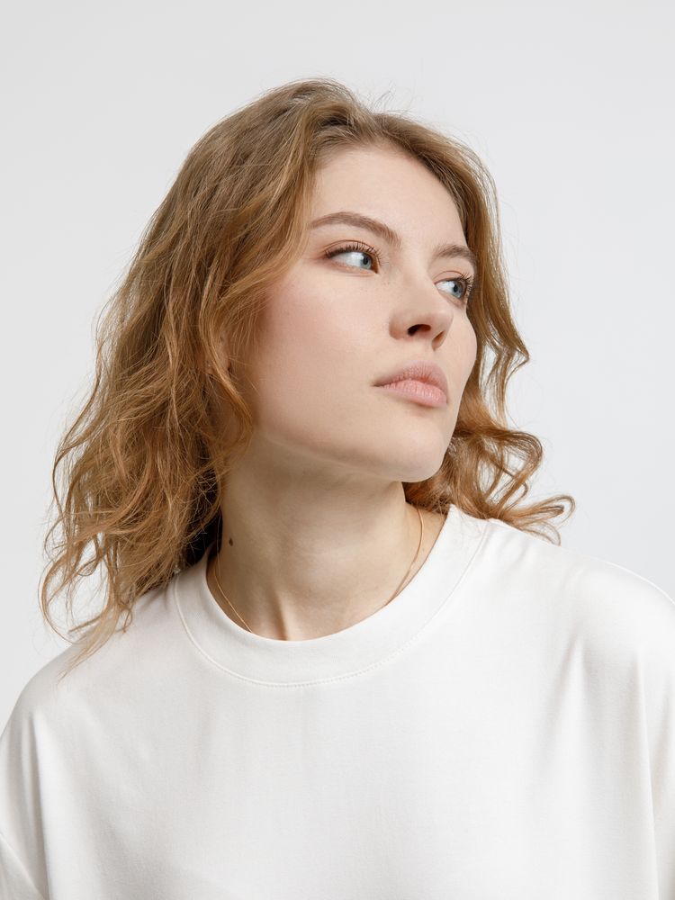 Футболка оверсайз унисекс Lavinia, белая — изображение 8