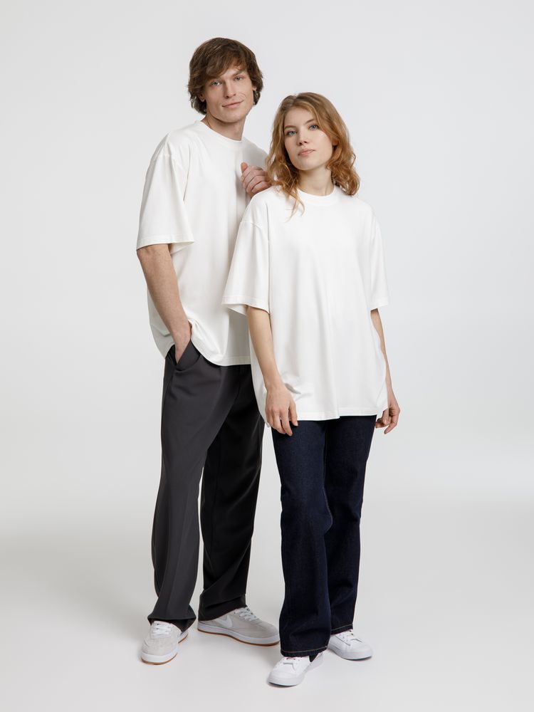 Футболка оверсайз унисекс Lavinia, белая — изображение 16