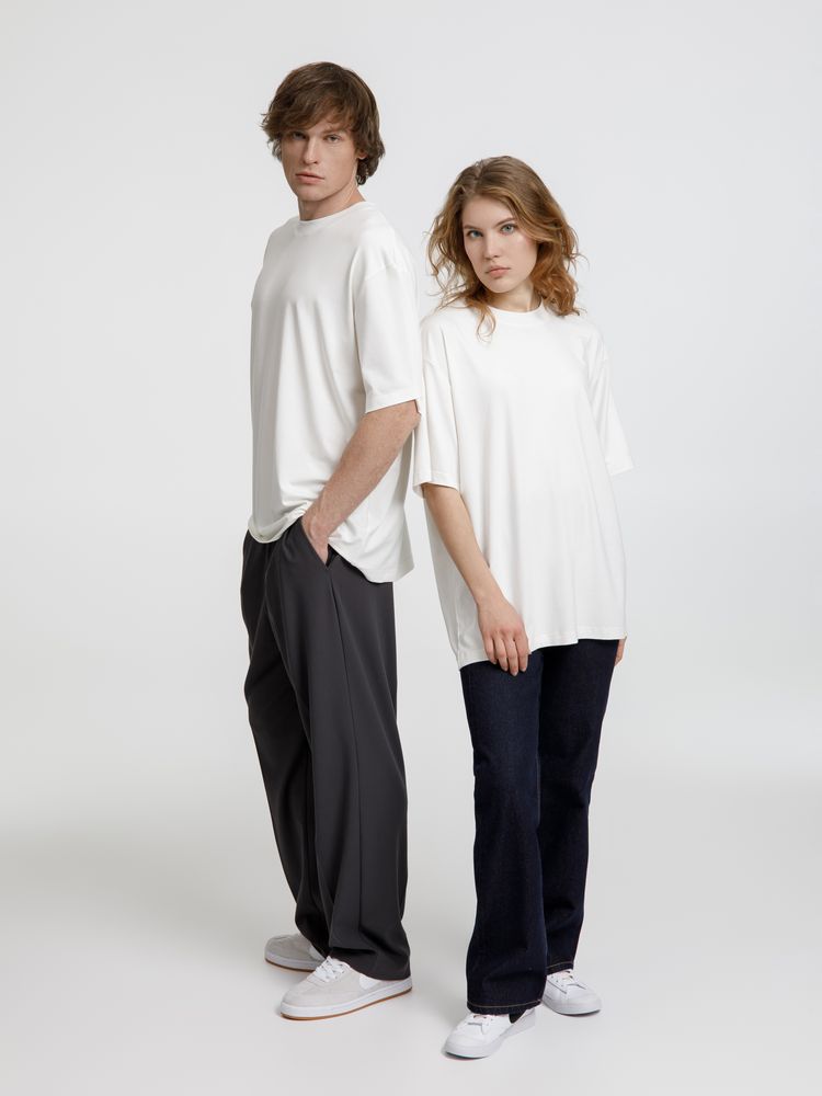 Футболка оверсайз унисекс Lavinia, белая — изображение 15