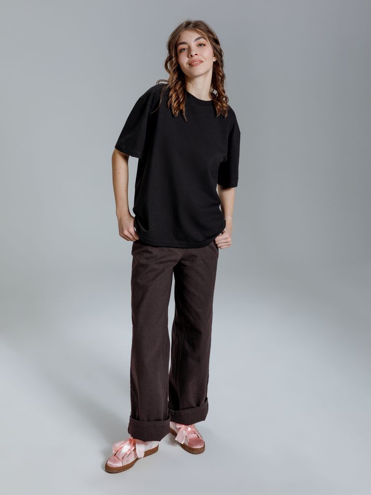 Футболка оверсайз Kangas, черная — изображение 11