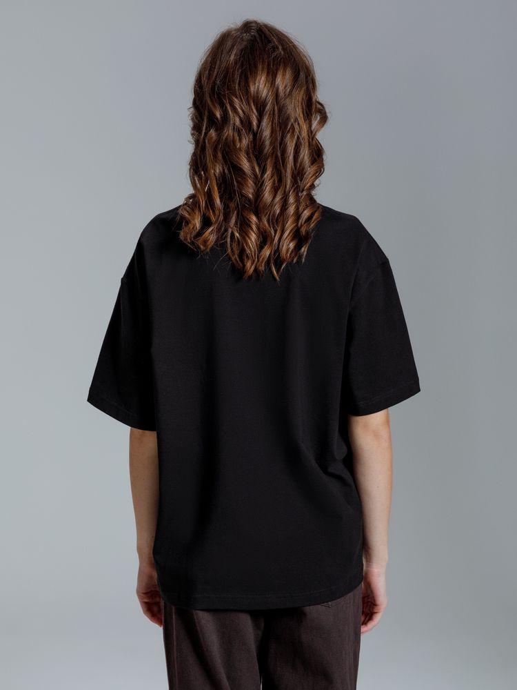 Футболка оверсайз Kangas, черная — изображение 10