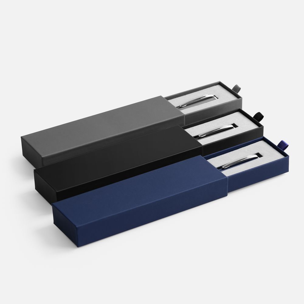 Ручка шариковая Ringa в футляре, черная — изображение 5