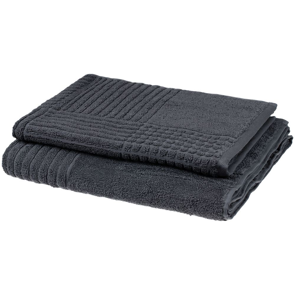 Полотенце Farbe, большое, темно-серое — изображение 9